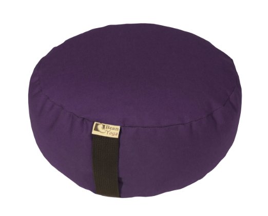 Zafu Yoga Meditation Cushion Cotton or Hemp, Organic Buckwheat Fill - 2 SIZES, VARIETY OF COLORS - Made In USA, by Bean Products