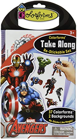 Colorforms Brand Avengers Take Along Restickable Set