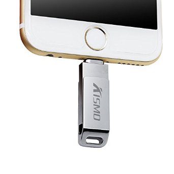 FlashDrive Mobile storage with Lightning connector for iPhone 5,5s,5c,6,6 Plus,6s,6s Plus - Fast Metal U Disk Memory Storage iDrive (64GB)