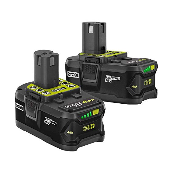 Ryobi 18-Volt ONE  Lithium-Ion 4.0 Ah High Capacity Battery (2-Pack)