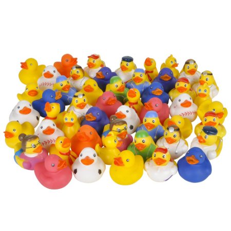 100 pc Mega Rubber Duck Ducky Duckie Assortment