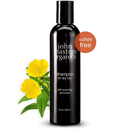 John Masters Organics - Shampoo for Dry Hair with Evening Primrose Good for Thinning, Color Treated Hair - Moisturizer Infused with Essential Oils, Proteins, Amino Acids - Sulfate Free - 8 oz