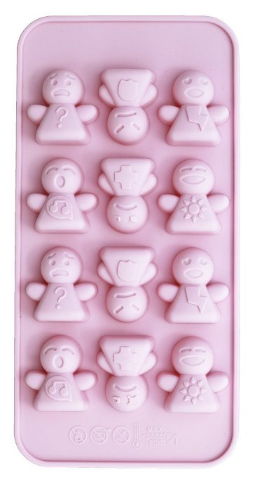 Zoie   Chloe Silicone Ice Tray & Mold for Gummy Bear, Jello, Chocolate, Soap, Crayon and More!