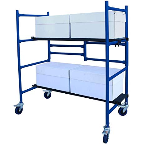 4 ft. Mini Foldable Scaffold Mobile Workbench Storage Cart