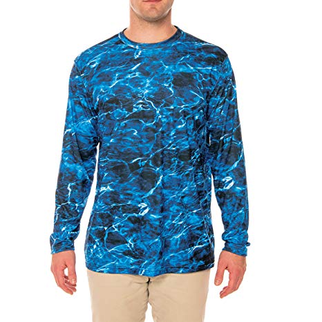 Vapor Apparel Men's UPF 50  UV Sun Protection Performance Long Sleeve T-Shirt