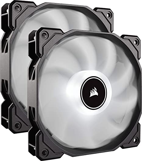 Corsair CO-9050088-WW Af140 LED Low Noise Cooling Fan Dual Pack - White Cooling