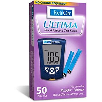 Relion Ultima Diabetic Glucose Test Strips 50ct