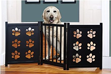 Etna Pet Gate with Paw Cutouts