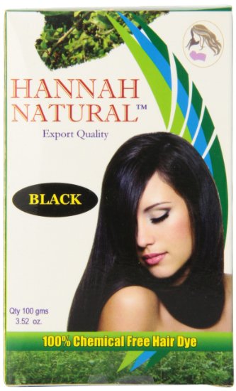 Hannah Natural 100 Chemical Free Hair Dye Black 100 Gram