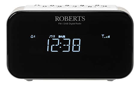 Roberts Radio ORTUS1W DAB/DAB /FM Alarm Clock Radio with Anytime Snooze - White