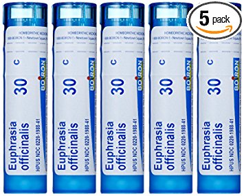 Boiron Euphrasia Officinalis 30C (Pack of 5), Homeopathic Medicine for Eye Discharge