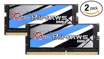 G.SKILL 32GB (2 x 16G) Ripjaws Series DDR4 PC4-19200 2400MHz 260-Pin Laptop Memory Model F4-2400C16D-32GRS