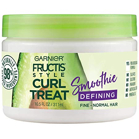 Garnier Hair Care Fructis Style Curl Treat Smoothie Defining Leave-in Styler for Soft Curls, 10.5 Fl Oz