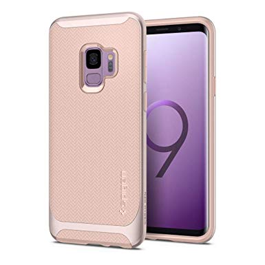 Galaxy S9 Case Spigen Neo Hybrid - Premium Reinforced Dual Frame Clear and Slim Protection for Samsung Galaxy S9 (2018) - Pale Dogwood