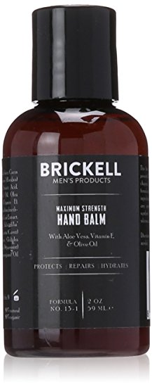 Brickell Men’s Maximum Strength Hand Lotion for Men – 2 oz – Natural & Organic