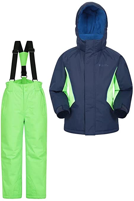 Mountain Warehouse Kids Ski Jacket & Pants Set – Winter Snowsuit Package