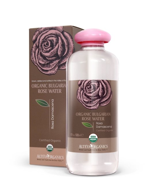 Alteya Organic Bulgarian Rose Water - 500ml  17oz USDA Organic Special Thermal-Distilled From Our Rose Farm and Distillery