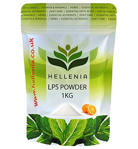 Hellenia LP5 Powder 1kg - Orange Flavour - Linus Pauling blend for cardiovascular health (Vitamin C, Proline, Lysine, Glycine, Collagen)