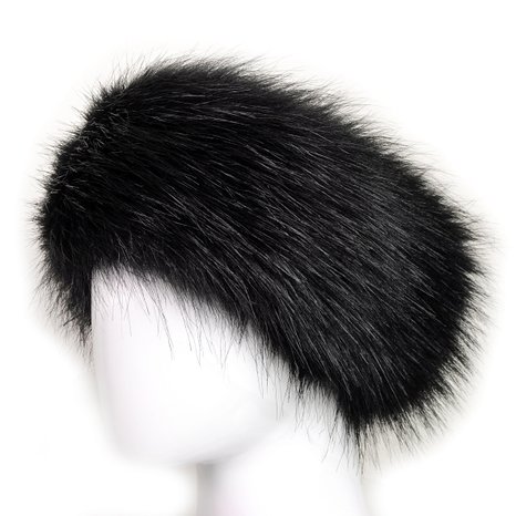 Futrzane Faux Fur Headband For Women Winter Earwarmer Earmuff Hat Ski