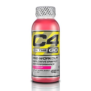 Cellucor C4 On The Go Pre Workout Energy Drink Supplements, Watermelon, 12 Count