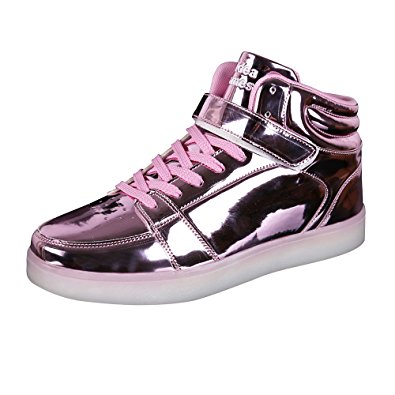 Peak Idea Frames Girls Womens High Top LED Sneakers Light Up Flashing Sports Dancing Sneakers