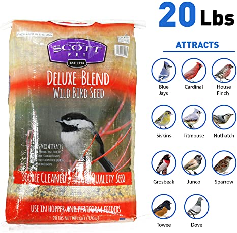 EasyGoProducts Scott Pet Pound Deluxe Wild Bird Seed – Blue Jays, Cardinals, House Finch and More