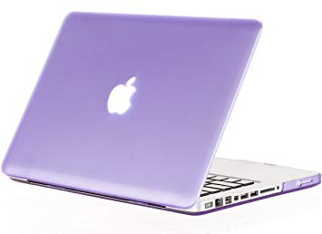 Kuzy Rubberized Plastic Case for Older MacBook Pro 15.4" (Model: A1286) with DVD Drive Glossy Display Matte Cover - Light PURPLE