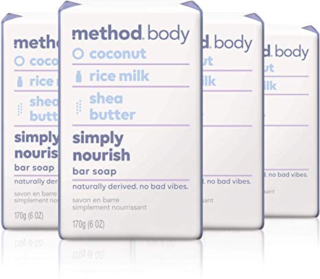 Method Experiential Bar Soap, Simply Nourish, 4 Count