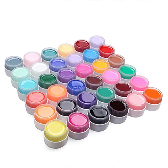 Diy 12 Pots Gel Nail Polish Uv Nail Art For Nail Manicure Pure Colors Decoration