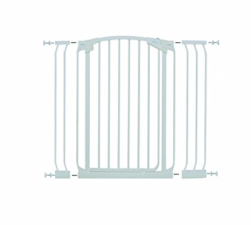 Dreambaby Chelsea Extra Tall Auto Close Security Gate in White with Extensions