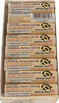 American Health Original Papaya Enzyme Chewable -- 16 Rolls