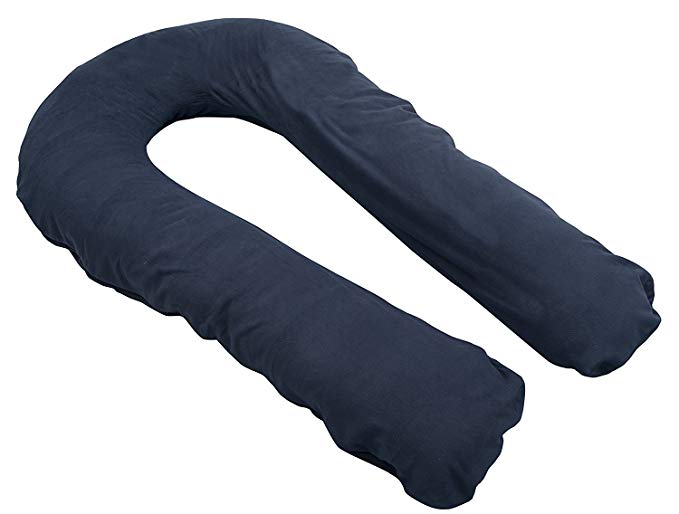 Moonlight Slumber Comfort-U Body Pillow   Navy Plush Pillowcase Cover (Full Size)
