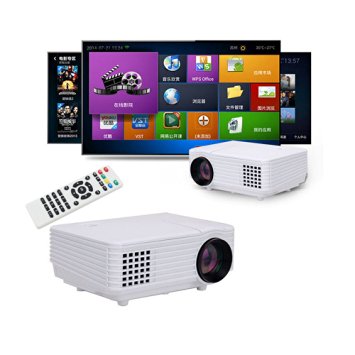Portable Mini LED Projector 1000 lumens Multimedia Projector 1080p Full HD Video Projector Support HDMI VGA USB AV Audio for Home Theater Cinema