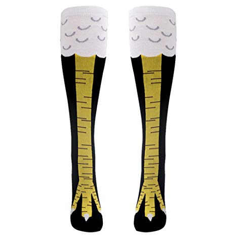Crazy Funny Socks, Gmall Women's Novelty Funky American Flag/Lace/Bone Knee High Gift Socks