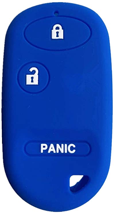 RPKEY Silicone Keyless Entry Remote Control Key Fob Cover Case Protector for Honda Accord Element Civic Pilot 72147-S5A-A01 NHVWB1U523 NHVWB1U521 A269ZUA106 72147-S04-A01(Blue)