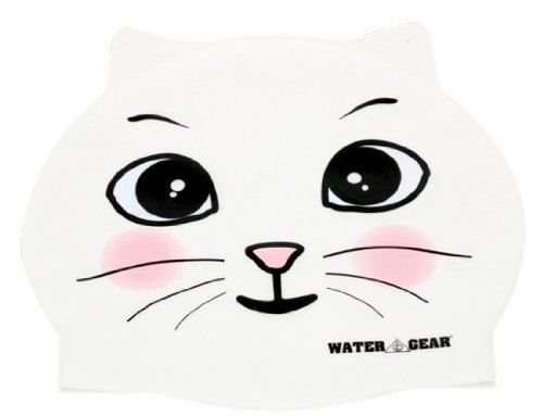 Water Gear Critter Cap, White Cat