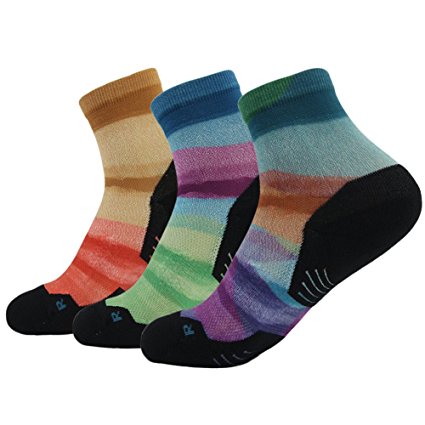 HUSO Men's Digital Printed Wicking Athletic Quarter Socks 1,2,3,4,6,8,11 pairs