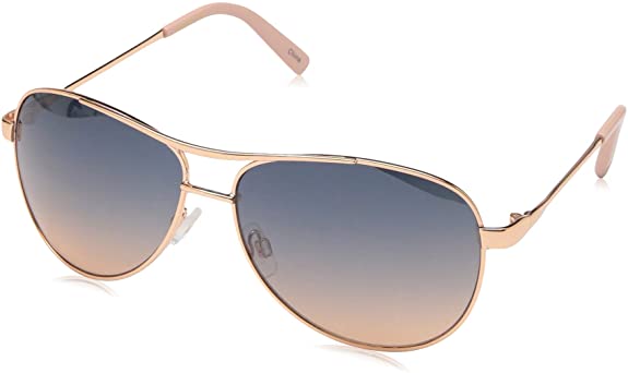 Jessica Simpson J106 Metal Aviator Sunglasses with 100% UV Protection, 60 mm
