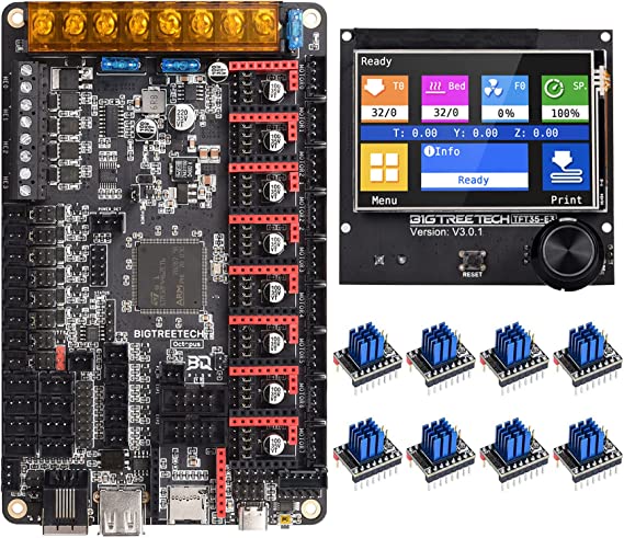 BIGTREETECH Octopus V1.1 32bit Control Board   TFT35 E3 V3.0.1 Touch Screen Display   8xTMC2209 V1.2 Stepper Motor Driver DIY for Voron V2.4 3D Printer Controller Board Support Klipper Raspberry Pi