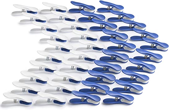 culiclean Soft Clip Clothes/Laundry Pegs (40 pieces, classic blue-white)