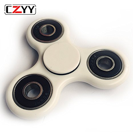CZYY White-Black Spinner Fidget EDC ADHD Focus Toy Ultra Durable High Speed Si3N4 Hybrid Ceramic Bearing 1-3 Min Spins Non-3D Printed …