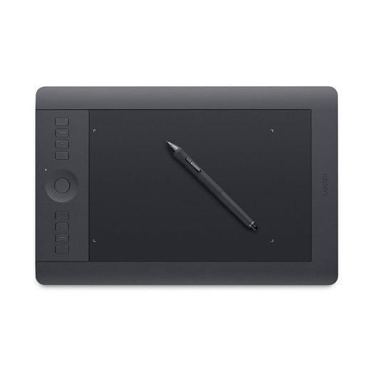 Wacom PTH-651-ENES Intuos Pro Graphics Tablet - Medium, Black
