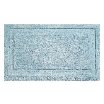 InterDesign Microfiber Spa Bathroom Accent Rug, 34 x 21, Water