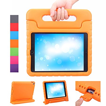 NEWSTYLE iPad Air 2 Case - Light Weight Shockproof with Kickstand Handle Kids Friendly Case Cover for iPad Air 2 / iPad Air 2nd Generation / iPad 6 (iPad 2014 Release), Orange
