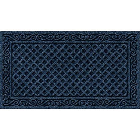 Textures Iron Lattice Entrance Mat, 20-Inch by 36-Inch, Smoke