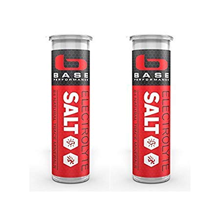 Base Electrolyte Salt Race Vial - 2 Pack | Prevent cramping and gastrointestinal Distress Using an All Natural Formula Easily digested and Rapidly Absorbed sublingually.