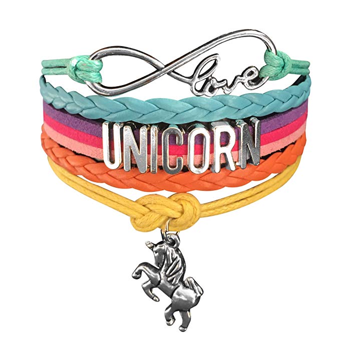 Doctor Unicorn Cute Unicorn Bracelet Wristband Handmade Rainbow Jewelry Infinity Love Charm Gifts 17 Styles