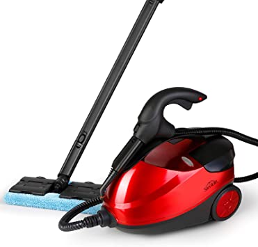 SIMBR Steam Cleaner, 1500W 1.5 L Multipurpose Heavy Duty Steam Mop with 17 Accessories, Extra-Long Power Cord, Chemical-Free Household Steamer for Floors, Carpet, Windows, Auto and More