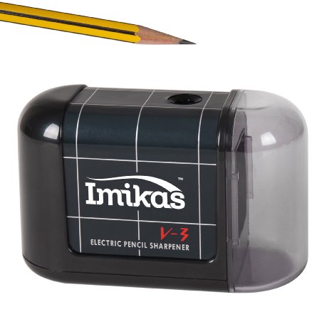 Pencil Sharpener Battery Operated - Premium Quality Great for Home Office or School From Imikas - includes BONUS eBook The Best Compact Fast and Reliable Pencils sharpener Sharpen Your Pencils easily