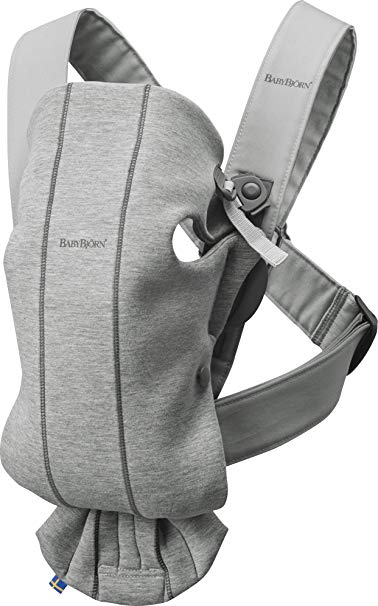 BABYBJORN Baby Carrier Mini in 3D Jersey, Light Grey